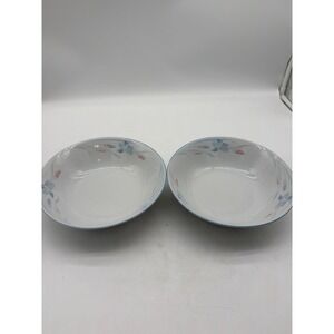 Iris Fresh Flowers Excel  9" Vegetable Serving Bowl lot of 2